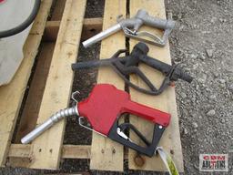 2- Automatic gas nozzles and 1 manual nozzle