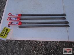 4 - Bosch SDS Max 1"x18" flat chisel M#HS1912 *B
