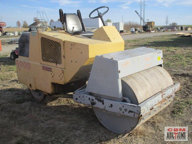 Stone AVRD4000 40" double drum smooth roller, 2 cyl diesel,2,411hrs, S#4591015 Ran and drove in
