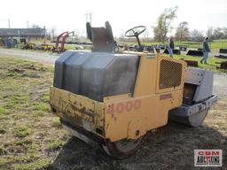 Stone AVRD4000 40" double drum smooth roller, 2 cyl diesel,2,411hrs, S#4591015 Ran and drove in