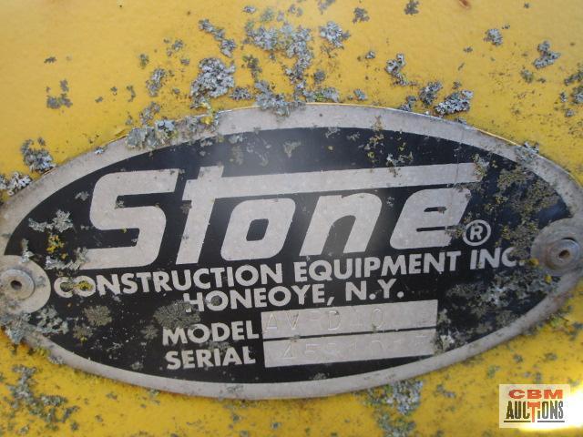 Stone AVRD4000 40" double drum smooth roller, 2 cyl diesel,2,411hrs, S#4591015 Ran and drove in