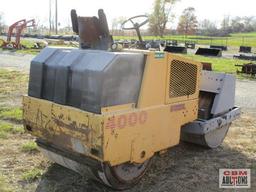 Stone AVRD4000 40" double drum smooth roller, 2 cyl diesel,2,411hrs, S#4591015 Ran and drove in