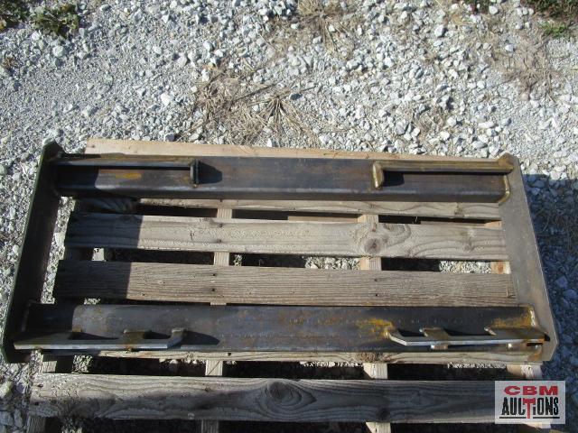 Heavy duty skid steer mounting attachment plate frame, weighs #75