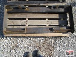 Heavy duty skid steer mounting attachment plate frame, weighs #75