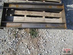 Heavy duty skid steer mounting attachment plate frame, weighs #75