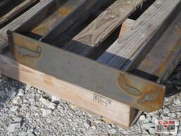 Heavy duty skid steer mounting attachment plate frame, weighs #75