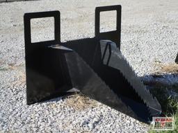 40" Skid steer tree spade ditch bucket weighs #241