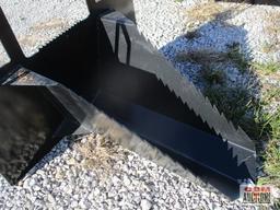 40" Skid steer tree spade ditch bucket weighs #241