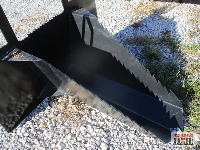 40" Skid steer tree spade ditch bucket weighs #241