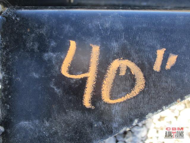40" Skid steer tree spade ditch bucket weighs #241