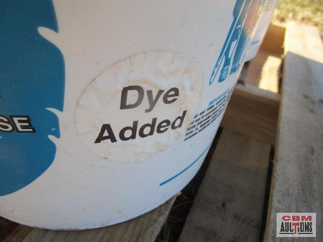 4- 5 gal buckets of 1100- clear series concrete cure 2 unopened and 2 opened dye added