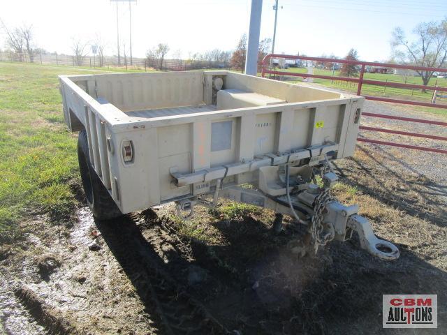 Army pintle trailer 80"x84" OFF ROAD USE ONLY- NO TITLE