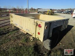 Army pintle trailer 80"x84" OFF ROAD USE ONLY- NO TITLE