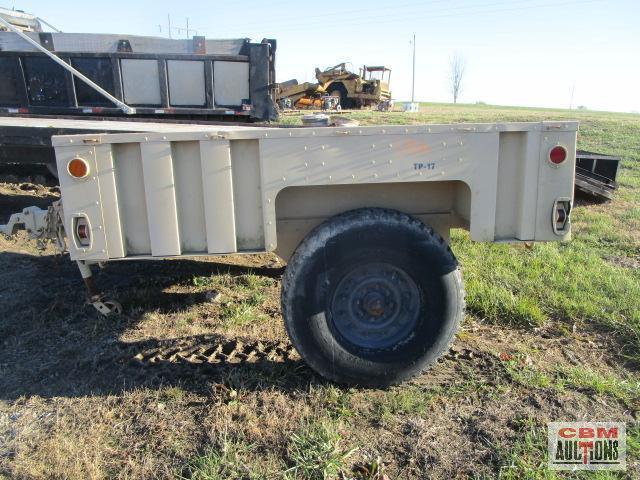 Army pintle trailer 80"x84" OFF ROAD USE ONLY- NO TITLE