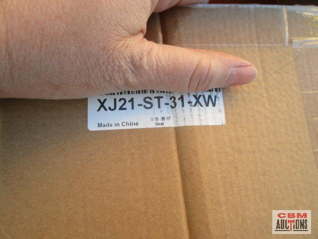 Motorcycle seat, windshield, and exhaust component