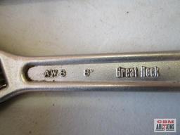 Adjustable Wrenches 4", 8", 10", 12"