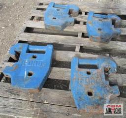 4- Ford #70 Tractor Suit Case Weights... 4 X TIMES THE BID
