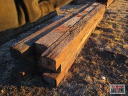 9- Railroad Ties 7"x9"x12'-14' +/- 9 X TIMES THE BID