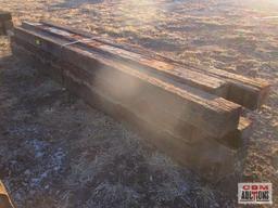 9- Railroad Ties 7"x9"x12'-14' +/- 9 X TIMES THE BID