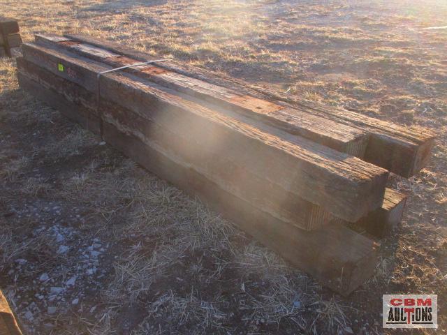 9- Railroad Ties 7"x9"x12'-14' +/- 9 X TIMES THE BID