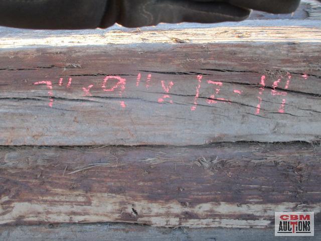 9- Railroad Ties 7"x9"x12'-14' +/- 9 X TIMES THE BID