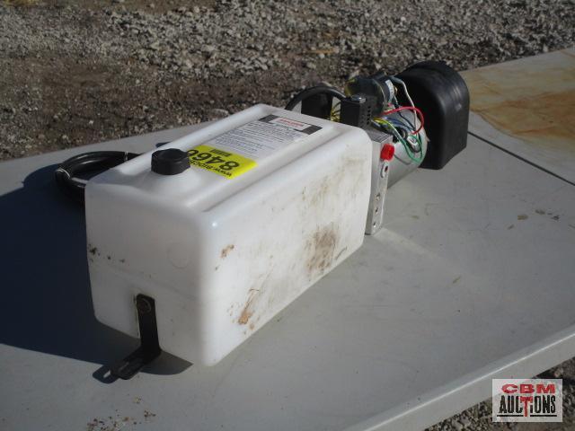 Bucher Hydraulic Power Unit M-3551-0437 12 Volt Double Acting, Reliefs Set At 3200 psi On Lift Port