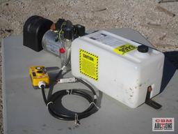Bucher Hydraulic Power Unit M-3551-0437 12 Volt Double Acting, Reliefs Set At 3200 psi On Lift Port