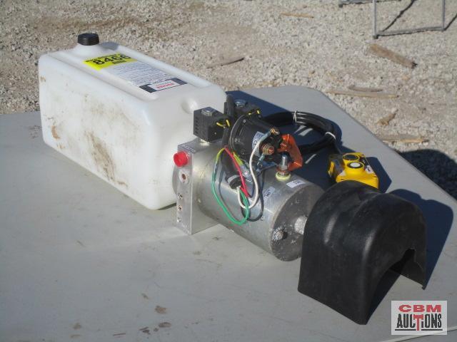 Bucher Hydraulic Power Unit M-3551-0437 12 Volt Double Acting, Reliefs Set At 3200 psi On Lift Port