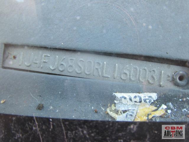 1994 Jeep Cherokee Multipurpose Vehicle (MPV), VIN # 1J4FJ68S0RL160031