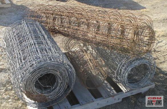 4 Partial Rolls of Woven Wire