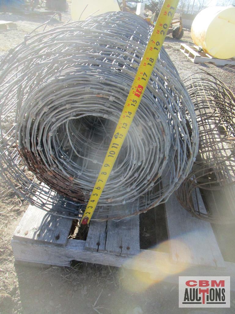 4 Partial Rolls of Woven Wire