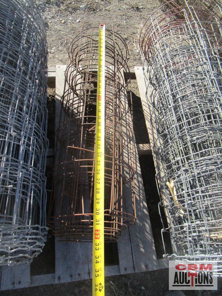 4 Partial Rolls of Woven Wire