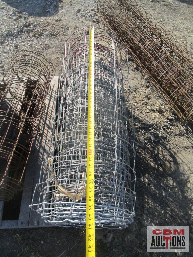 4 Partial Rolls of Woven Wire