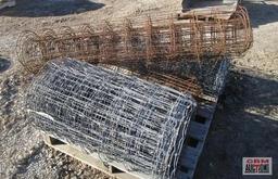 4 Partial Rolls of Woven Wire
