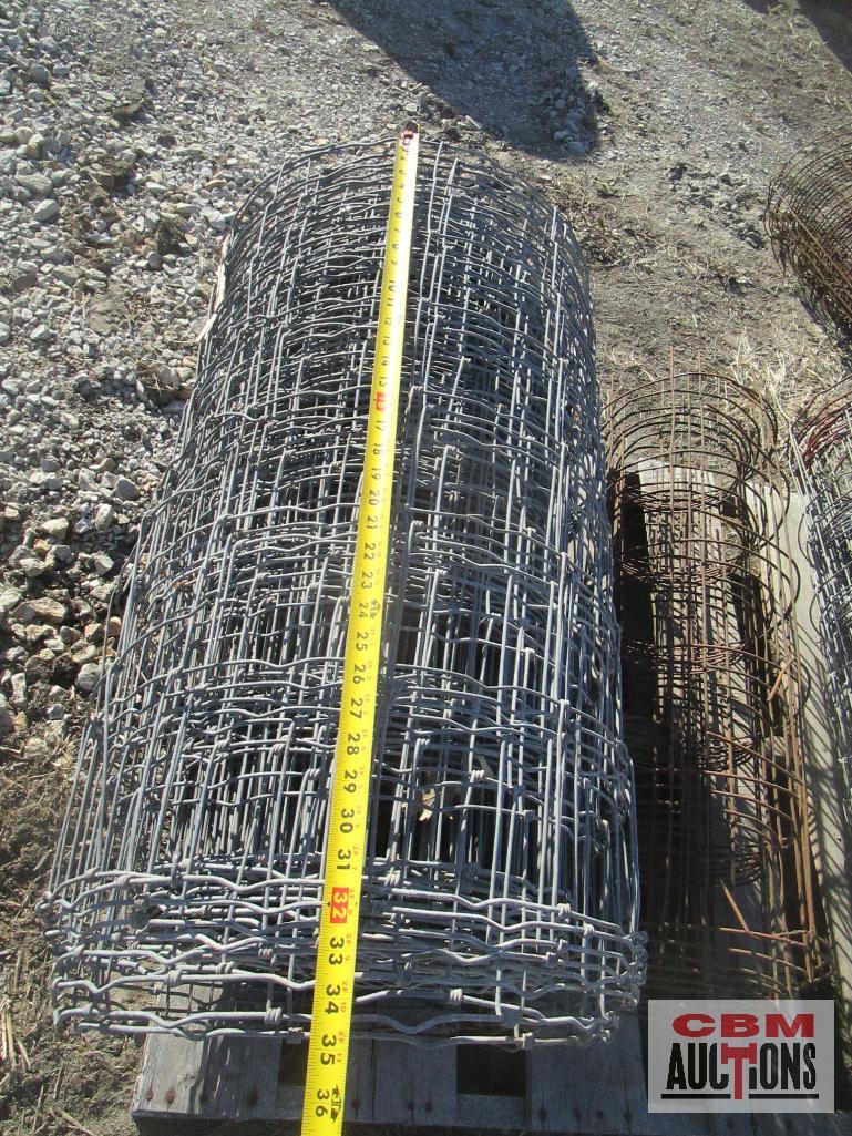 4 Partial Rolls of Woven Wire