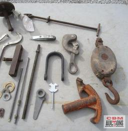 EMT Pipe Bender, Snatch Block, Barbwire Stretcher & Misc...