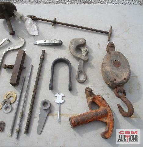 EMT Pipe Bender, Snatch Block, Barbwire Stretcher & Misc...