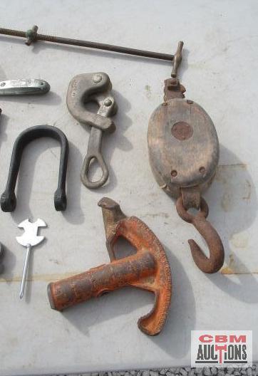 EMT Pipe Bender, Snatch Block, Barbwire Stretcher & Misc...