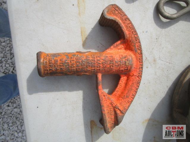 EMT Pipe Bender, Snatch Block, Barbwire Stretcher & Misc...