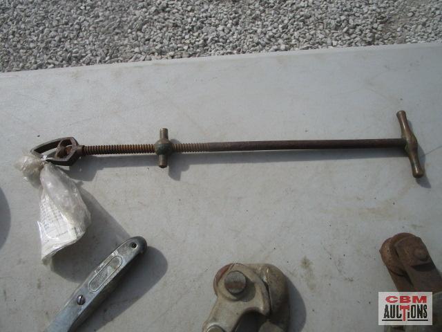 EMT Pipe Bender, Snatch Block, Barbwire Stretcher & Misc...