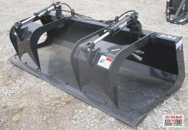 New Stout Skid Steer Industrial...Grapple Bucket 84" Flat Bottom,...Double Grapple, Complete With Ho
