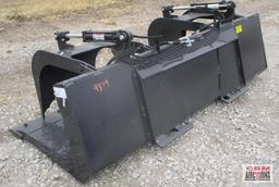 New Stout Skid Steer Industrial...Grapple Bucket 84" Flat Bottom,...Double Grapple, Complete With Ho