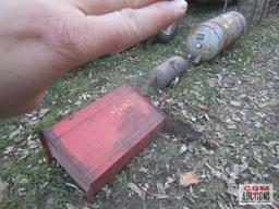 3 - Assorted steel tanks