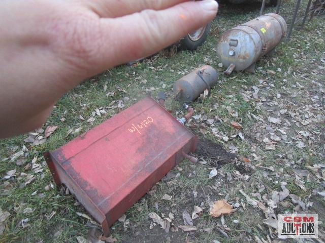 3 - Assorted steel tanks