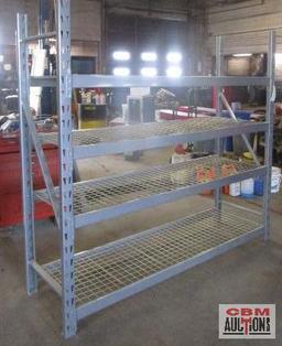 Pallet Racking 24"x77"x72" With Wire Racking (REMOVAL MONDAY, JULY 18th)