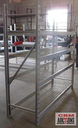 Pallet Racking 24"x77"x72" With Wire Racking (REMOVAL MONDAY, JULY 18th)