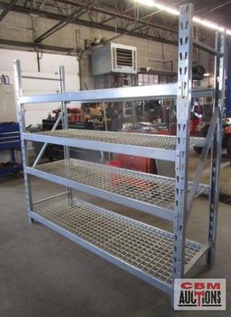 Pallet Racking 24"x77"x72" With Wire Racking (REMOVAL MONDAY, JULY 18th)