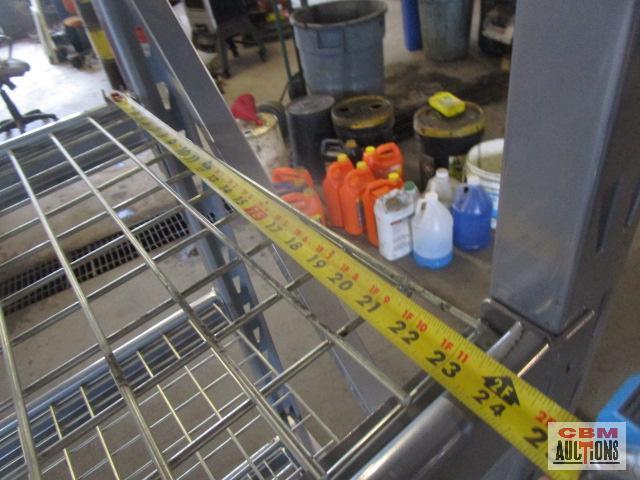 Pallet Racking 24"x77"x72" With Wire Racking (REMOVAL MONDAY, JULY 18th)