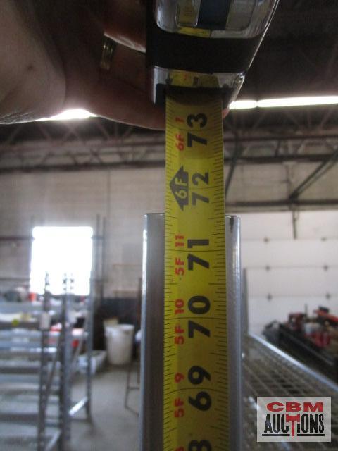 Pallet Racking 24"x77"x72" With Wire Racking (REMOVAL MONDAY, JULY 18th)