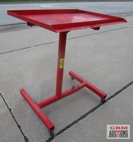 Rolling Shop Parts Tray Red